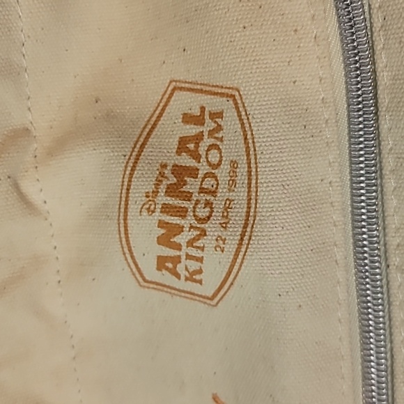 EUC Vintage Disney Park Exclusive Animal Kingdom Canvas Cinch Backpack (4/1998) - Picture 2 of 8
